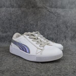 Puma Shoes Kids 11 Sneakers Vikky Trainer Active Lifestyle Leather White Slip On